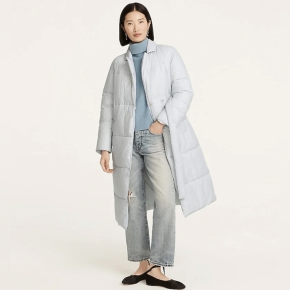 NWT J. Crew Puffer Wrap Coat With Primaloft Size XS - Picture 1 of 4